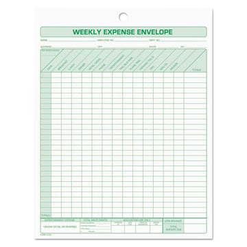 TOPS™ Weekly Expense Envelope, 8.5 X 11, 1-page, 20 Forms freeshipping - TVN Wholesale